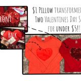 Valentine’s Day Shirts from a Dollar Store Pillow